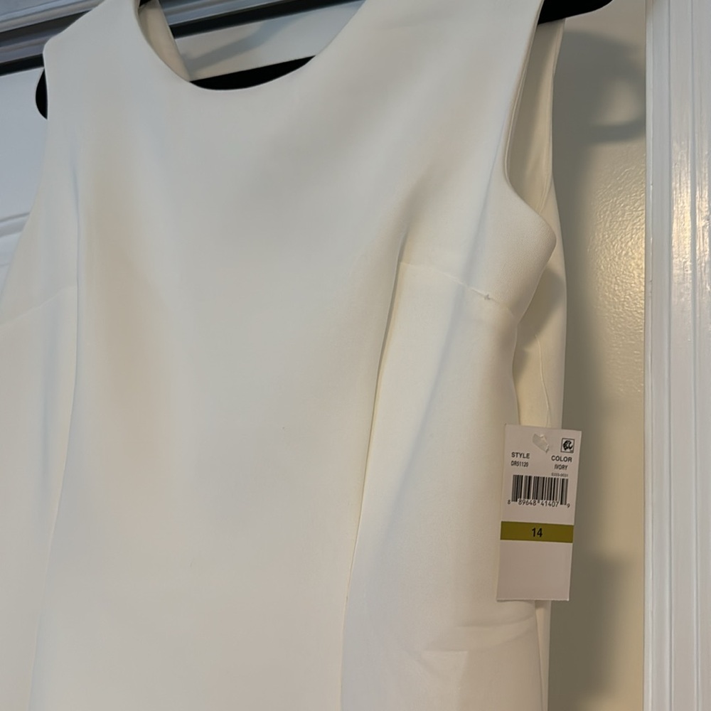 NWT Elegant White Sleeveless Dress - Picture 2 of 10